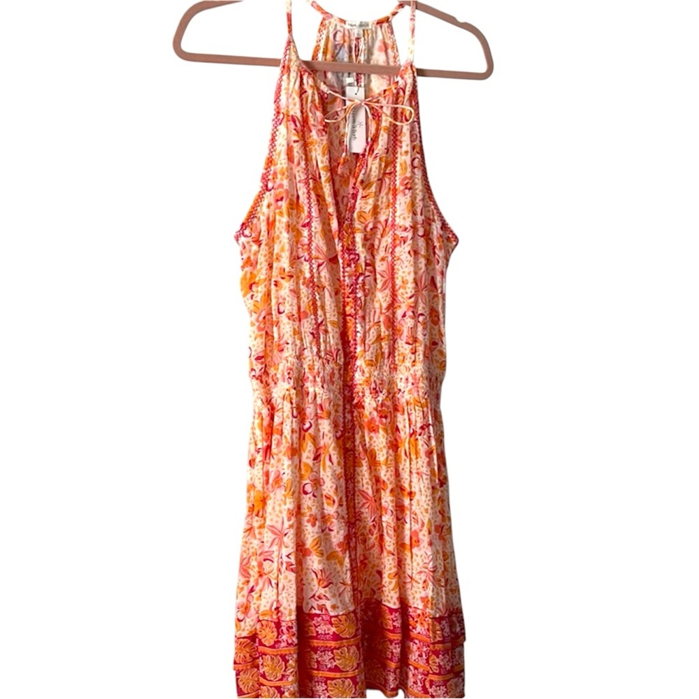 Poupette St Barth Carine Mini Dress in Pink Monaco - your Summer Must Have! - Picture 4 of 11